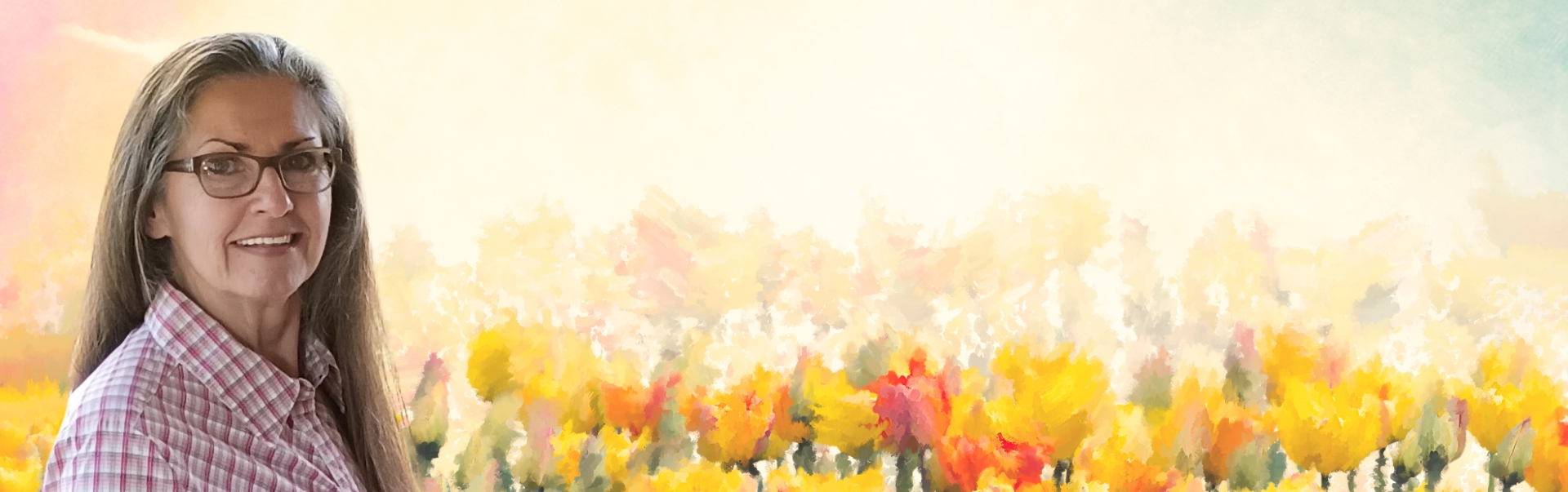 An Image of Acy Day Welcoming Visitors to Her Website